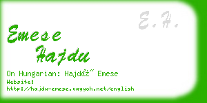 emese hajdu business card